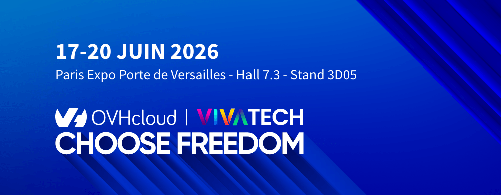 Bannière OVHcloud à Vivatech