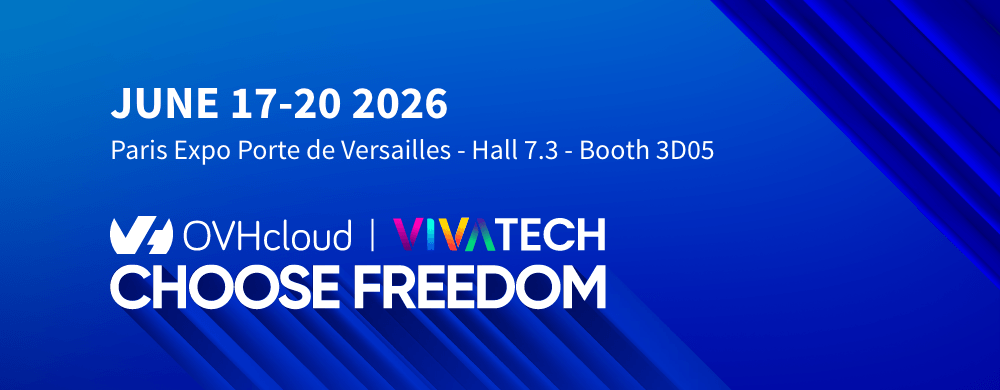 Banner OVHcloud at Vivatech 2026
